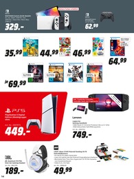 Nintendo Switch Angebot im aktuellen MediaMarkt Saturn Prospekt auf Seite 14