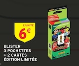Blister 3 pochettes + 2 cartes édition limitée - Panini à 6,00 € dans le catalogue Intermarché Hyper