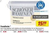 Trendfarbe im Angebot bei toom Baumarkt in Schwäbisch Gmünd Trendfarbe Angebote von Schöner Wohnen bei toom Baumarkt Schwäbisch Gmünd für 15,99 €