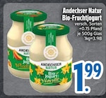 Bio-Fruchtjogurt im Angebot bei EDEKA in Dachau Bio-Fruchtjogurt Angebote von Andechser Natur bei EDEKA Dachau für 1,99 €