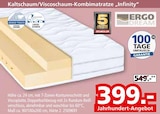 Kaltschaum/Viscoschaum-Kombimatratze "Infinity" von ERGO DREAM im aktuellen Segmüller Prospekt für 399,00 €