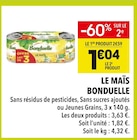 Le maïs - Bonduelle à 1,04 € dans le catalogue Supeco