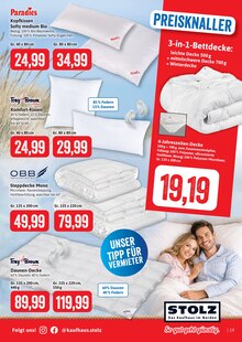 Bettdecke im aktuellen Kaufhaus Stolz Prospekt (Kiel) Bettdecke im Kaufhaus Stolz Prospekt "STOLZ. Das Kaufhaus im Norden." mit 20 Seiten (Kiel)