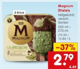 Stieleis im Netto Marken-Discount Prospekt Stieleis von Magnum im aktuellen Netto Marken-Discount Prospekt für 2,79 €