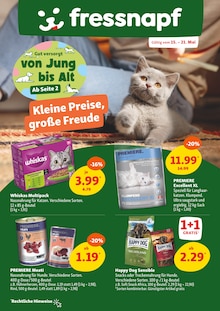 Aktueller Fressnapf Prospekt für Beeskow und Ungebung, Seiten zum blättern Fressnapf Prospekt Kleine Preise, große Freude mit Seiten in Beeskow und Umgebung