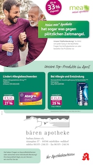 mea - meine apotheke Prospekt der Woche "Unsere April-Angebote" Seite 1, 01.04.2026 bis 30.04.2026 für Mörfelden-Walldorf Aktueller mea - meine apotheke Prospekt "Unsere April-Angebote" Seite 1 von 4 Seiten für Mörfelden-Walldorf