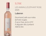 Luberon 2025 - LES ANIMALS, ÉLÉPHANT ROSE - Monoprix Dragon Luberon 2025 - LES ANIMALS, ÉLÉPHANT ROSE à 5,70 € dans le catalogue Monoprix Dragon