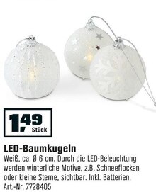 LED-Baumkugeln bei OBI in Leverkusen LED-Baumkugeln im Angebot bei OBI Leverkusen für 1,49 €