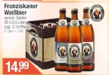 Weißbier Angebote von Franziskaner bei Getränke City Dachau für 14,99 €