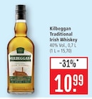 Traditional Irish Whiskey Angebote von Kilbeggan bei Marktkauf Bietigheim-Bissingen für 10,99 €