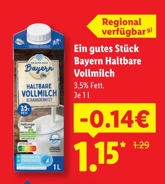 Haltbare Vollmilch