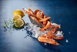 GAMBAS ENTIÈRES CUITES RÉFRIGÉRÉES - SANS MARQUE en promo chez Auchan Hypermarché GAMBAS ENTIÈRES CUITES RÉFRIGÉRÉES - SANS MARQUE dans le catalogue Auchan Hypermarché