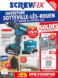 Prospectus Screwfix à Ry, "OUVERTURE SOTTEVILLE-LÈS-ROUEN", 8 pages, 07/01/2026 - 03/02/2026