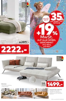 Couch im porta Möbel Prospekt "RABATTMAGIE IM FEE-BRUAR" mit 24 Seiten (Hannover)