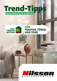 Nilsson Baufachzentrum Prospekt "Trend-Tipps FÜR DIE ENERGETISCHE SANIERUNG" für Georgsmarienhütte, 10 Seiten, 13.05.2024 - 23.05.2024