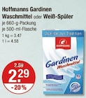 Gardinen Waschmittel oder Weiß-Spüler von Hoffmanns im aktuellen V-Markt Prospekt für 2,29 €