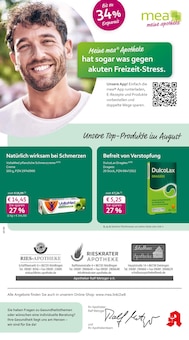 mea - meine apotheke Prospekt der KW 32 "Unsere August-Angebote" Aktueller mea - meine apotheke Prospekt "Unsere August-Angebote" Seite 1 von 4 Seiten