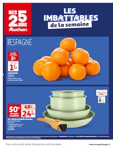 Prospectus Auchan Hypermarché à Carcassonne, "MES 25 JOURS Auchan", 36 pages de promos valables du 05/11/2024 au 11/11/2024