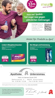 mea - meine apotheke Prospekt Unsere April-Angebote mit 4 Seiten