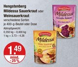 Mildessa Sauerkraut von Hengstenberg im aktuellen V-Markt Prospekt für 1,49 €