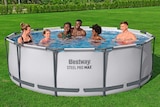 Lidl Groß Hauskreuz - Stahlrahmen-Pool-Set Angebot im Prospekt Stahlrahmen-Pool-Set bei Lidl im Groß Hauskreuz Prospekt für 219,00 €