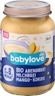 Abendbrei Milchbrei Mango, Kokos ab dem 8. Monat im Angebot bei dm-drogerie markt in Wiesbaden Abendbrei Milchbrei Mango, Kokos ab dem 8. Monat Angebote von babylove bei dm-drogerie markt Wiesbaden für 0,95 €