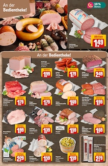 Mettwurst im aktuellen REWE Prospekt (Kiel) Mettwurst im REWE Prospekt "Dein Markt" mit 38 Seiten (Kiel)