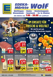 EDEKA Prospekt für Recke mit 24 Seiten EDEKA Prospekt für Recke: "Aktuelle Angebote", 24 Seiten, 22.12.2025 - 27.12.2025