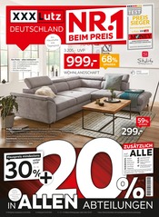 Aktueller XXXLutz Möbelhäuser Prospekt mit Wohnzimmer, "XXXLutz Deutschland - Nr. 1 beim Preis", Seite 1