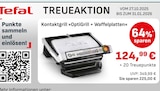 Kontaktgrill »OptiGrill + Waffelplatten« im EDEKA Prospekt Kontaktgrill »OptiGrill + Waffelplatten« von Tefal im aktuellen EDEKA Prospekt für 124,99 €