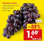Netto Marken-Discount Rennertshofen - Trauben dunkel Angebot im Prospekt Trauben dunkel bei Netto Marken-Discount im Rennertshofen Prospekt für 1,69 €