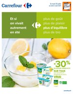 Catalogue Carrefour à Lille, avec 16 pages Prospectus Carrefour à Lille, "Et si on vivait autrement en été", 16 pages, 20/07/2021 - 02/08/2021