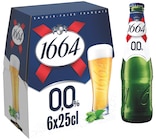 Bière sans alcool - 1664 - Supermarchés Match à Villeneuve-d'Ascq Bière sans alcool - 1664 en promo chez Supermarchés Match Villeneuve-d'Ascq à 3,29 €