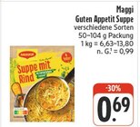 Guten Appetit Suppe im Angebot bei EDEKA in Bamberg Guten Appetit Suppe Angebote von Maggi bei EDEKA Bamberg für 0,69 €