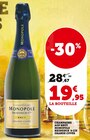 CHAMPAGNE AOP BRUT GRANDE CUVÉE - MONOPOLE HEIDSIECK & CIE en promo chez U Express Saint-Lô à 19,95 €