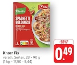 Fix Spaghetti Bolognese bei EDEKA im Prospekt "" für 0,49 €