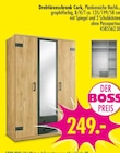 Drehtürenschrank Cork für 249,00 € bei SB Möbel Boss im Angebot Drehtürenschrank Cork im aktuellen SB Möbel Boss Prospekt