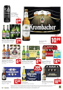 Krombacher im EDEKA Prospekt "Aktuelle Angebote" mit 32 Seiten (Ulm)