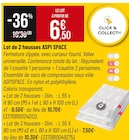 Lot de 3 housses ASPI SPACE - Bricorama à Saint-Maur-des-Fossés Lot de 3 housses ASPI SPACE en promo chez Bricorama Saint-Maur-des-Fossés à 6,50 €