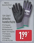 Arbeitshandschuhe Angebote von Top Craft bei ALDI Nord Cottbus für 1,99 €