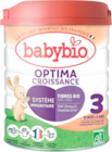 LAIT BIO OPTIMA CROISSANCE 3 BABYBIO - BABYBIO en promo chez Auchan Hypermarché LAIT BIO OPTIMA CROISSANCE 3 BABYBIO - BABYBIO dans le catalogue Auchan Hypermarché
