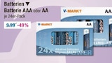 Batterien Batterie AAA oder AA von V-MARKT im aktuellen V-Markt Prospekt für 5,00 €