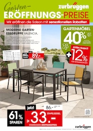 Möbel & Einrichtung Prospekt von Zurbrüggen Sulingen Zurbrüggen Prospekt: "GARTEN ERÖFFNUNGS-PREISE", 8 Seiten, 30.03.2026 - 13.04.2026