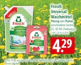 Frosch Universal Waschmittel Angebote bei famila Nordost Kiel für 4,29 €