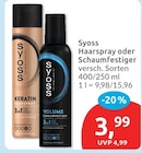 Haarspray oder Schaumfestiger von Syoss für 3,99 € bei budni im Angebot Haarspray oder Schaumfestiger von Syoss im aktuellen budni Prospekt