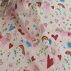 Tissu coton imprimé licorne rose 160 cm en promo chez Décor Discount Tissu coton imprimé licorne rose 160 cm dans le catalogue Décor Discount