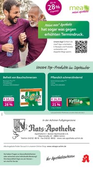 mea - meine apotheke Prospekt der KW 36 "Unsere September-Angebote" Aktueller mea - meine apotheke Prospekt "Unsere September-Angebote" Seite 1 von 4 Seiten