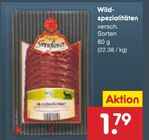 Wildspezialitäten Angebote bei Netto Marken-Discount Lutherstadt Wittenberg für 1,79 €