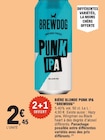 Bière blonde punk ipa - BREWDOG en promo à 2,45 € chez E.Leclerc Bière blonde punk ipa - BREWDOG dans le catalogue E.Leclerc
