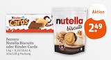 Nutella Biscuits oder Kinder Cards im Angebot bei tegut in Nürnberg Nutella Biscuits oder Kinder Cards Angebote von Ferrero bei tegut Nürnberg für 2,49 €